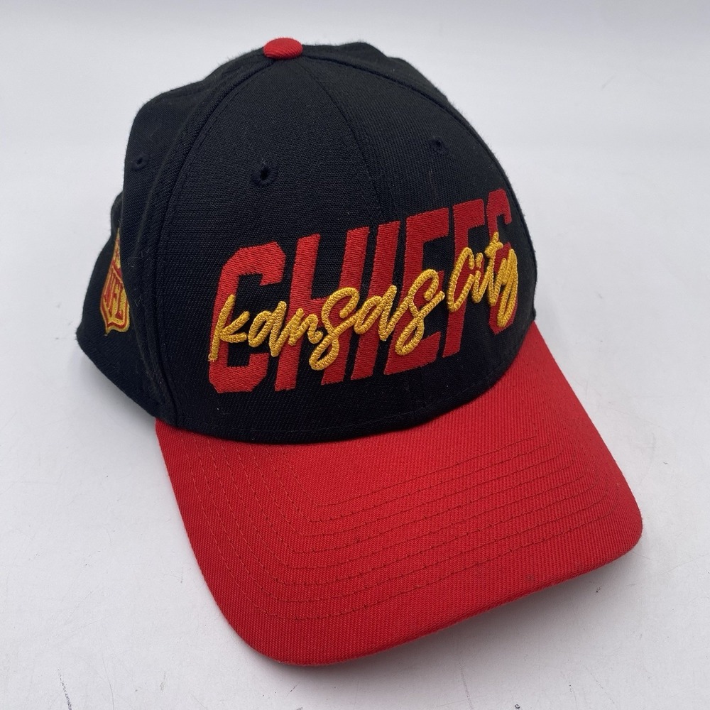 Kansas City Chiefs Hat New Era 39thirty Stretch Fit Hat Large Xlarge Cleaned Red
